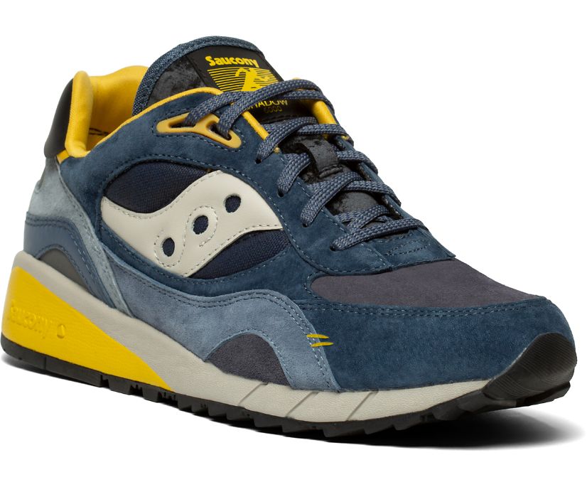 Saucony Shadow 6000 Destination Unknown Women's Originals Navy / Yellow | Canada 078MQZA